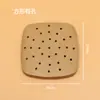 Papel para Air Fryer de grau alimentício antiaderente resistente a altas temperaturas absorvente de óleo papel para assar à prova de óleo cor natural quadrado papel manteiga atacado