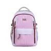 Mochila Escolar para Niñas, Estilo Universitario, Ligera, Versátil, Mochila Suave para Niñas, Estilo Coreano Ins con Rayas, Bolsa de Viaje para Estudiantes de Secundaria y Preparatoria