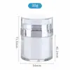 Suministro 15G30G50G100G Presión Vacío Doble Pared Botella Vacío Botella Crema Reempaque Cosmético Botella Vacía