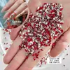 Explosiones del mismo estilo joyería para uñas estilo antiguo material de armadura Huan Huan mezclado esmeralda de palacio diamante plano puntiagudo