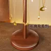 Soporte para exhibición de collares, estante de escritorio para joyas, estante de almacenamiento de pulseras de madera maciza, estante para accesorios, accesorio de exhibición, estante con ganchos