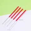Aguja para Cuentas Aguja de Coser a Mano Aguja Fina Larga con Abertura Herramienta Guía Hilo para Enhebrar Pulsera Collar