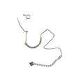 Tobillera de Plata Esterlina S925 Diseño Nicho Plata Rota Simple Combinable Moda