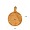 Shandong Jihai Tabla para Pizza de Pan Japonés Bandeja de Madera Simple y Elegante Bandeja para Restaurante Occidental Vajilla al por Mayor