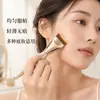 Brocha para Base de Maquillaje Hoja de Media Luna Mango de Madera Brocha de Mucosa que no Marca Pico Único Ultra Fino Brocha para Base de Maquillaje Herramientas de Belleza para Maquillaje Brocha de Maquillaje