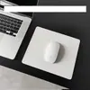 Mouse Pad a Pronta Entrega, Tamanho Pequeno, Couro, Cor Sólida, Pad Fofo para Laptop, Couro à Prova d'Água, Resistente a Manchas, Pad para Mesa de Escritório