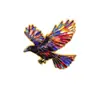 Broche Insignia de Metal de Cuervo Colorido Pájaro Pequeño Adorno Creativo Accesorio Pin Decoración Ropa Mochila Transfronterizo