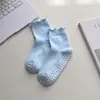 Calcetines de Yoga para Mujer, Calcetines de Pilates hasta la pantorrilla, Calcetines Antideslizantes de Fitness para Mujer, Bordado de Corazón, Calcetines Específicos para Deporte en Suelo, Transfronterizo