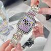 Adecuado para Apple Watch Apple Iwatch345678910Se Resina S12 Transparente de Tres Piezas Correa Ultra4