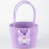 Linda Cesta de Almacenamiento tipo Bandolera Tejida, Cesta de Regalo de Cuerda de Algodón, Bolso de Mano Dulcero para Niños, Cesta de Almacenamiento para Artículos Varios, Cesta Pequeña