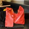 2026 Bolso de Hombro Pu de Comercio Exterior Transfronterizo Nuevo Bolso Tote de Gran Capacidad Color Sólido Bolso Casual de Alta Calidad para el Trabajo