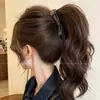 Grampo de Banana Grande com Laço para Mulheres Parte de Trás da Cabeça Rabo de Cavalo Presilha de Cabelo Única Linda Presilha para Penteado Presilha de Cabelo Acessórios de Cabelo
