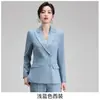 Traje de moda para mujer de doble botonadura 2026 otoño e invierno atuendo profesional manga larga OL elegante traje formal