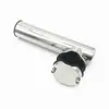 Tubo para Caña de Pescar Soporte para Caña de Pescar de Acero Inoxidable Soporte para Caña de Pescar Ajustable 360 Grados Soporte para Pesca en Barco con Almohadilla de Goma y Llave Incluida