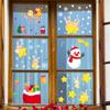 Nuevo SKJD2320 Elementos navideños Dibujos animados Pegatinas estáticas Ventana Cristal Escena Diseño Decorativo Pegatinas de pared Autoadhesivas