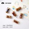Cuentas Sueltas de Cerámica Hechas a Mano Accesorios para Enhebrar Pulsera de Hueso de Oso Linda Cuerda Trenzada Material DIY Accesorios Decorativos Material