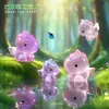 Muñeca de Unicornio Linda y Colorida Galvanizada Lindos Accesorios de Decoración DIY Micro Paisaje Adornos Pequeños para Coche Escritorio