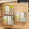 Estante de Almacenamiento de Película Fresca para Puerta de Gabinete de Cocina Caja de Almacenamiento Montada en la Pared Dentro de la Puerta del Gabinete Estante Multifuncional para Condimentos
