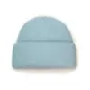 Gorro de Punto de Piel de Conejo Estilo Coreano Otoño e Invierno Moda Femenina Adelgazante para la Cara Gorro Pequeño de Lana Circunferencia de Cabeza Grande Beanie de Punto Atmosférico