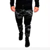 Nuevos pantalones casuales de moda deportiva para correr y fitness de hombre, color camuflaje, a juego, ajustados, elásticos