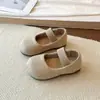 Zapatos Mary Jane tejidos para niños, zapatos de princesa de suela blanda para niñas, zapatos de bebé para primavera y otoño, zapatos pequeños de cuero versátiles y modernos