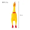 Brinquedo para Cães Frango que Grita Brinquedo Sonoro Frango que Grita Denteador para Gatos e Cães Resistente a Mordidas Brinquedo Descompressor