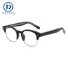 GM Coreano Pin de pata de placa AA Nuevo marco de gafas Ceja retro Tendencia Anti luz azul TR Moda F20269