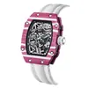 Nuevo reloj de hombre ultradelgado en forma de barril, reloj de cuarzo luminoso impermeable, moderno reloj de hombre de comercio exterior
