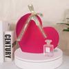 Bolsa de Feltro Nova em Forma de Coração Vermelho Transfronteiriça, Bolsa Tote para o Dia da Mulher, Caixa de Presente para Casamento e Dia dos Namorados, Bolsa Personalizada