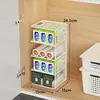 Estante de Almacenamiento para Film de Cocina Estante de Capas Interiores de Gabinete Divisor de Fregadero Artefacto de Utilización del Espacio Estante de Almacenamiento Multicapa
