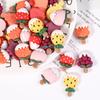 Nuevos accesorios de resina con dibujos de frutas, helado, bricolaje, funda de teléfono, parche, pegatina para refrigerador, material de decoración