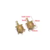 Pingente de Estrela do Mar Peixe Tartaruga em Aço Inoxidável e Ouro 18K Pingente Animal Vazado Acessórios para Colar Pulseira DIY
