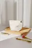 Bolsa de Maquillaje de Tela Color-Blocking Simple y Artística, Bolsa Portátil de Viaje para Almacenamiento de Cuidado de la Piel con Cremallera, Bolso de Mano, Bolsa tipo Almohada