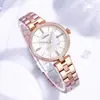 Relógio Suíço Feminino, Pulseira de Aço de Alta Qualidade, Relógio Feminino de Estilo Simples, Relógio de Quartzo Versátil e Moderno, À Prova d'Água e com Sensação de Luxo