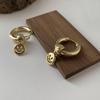 Brincos Pendentes Geométricos de Design Nicho para Mulheres Coreanos Elegantes Simples Versáteis Elegantes Brincos de Moda Brincos