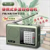 Radio pura multibanda transfronteriza para personas mayores, radio semiconductora portátil mini recargable con manivela manual para exteriores