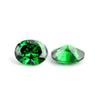 Zircón Verde Forma Ovalada Piedra Suelta Anillo con Piedra Preciosa Forma de Huevo Cara de Anillo Circonita Cúbica Sintética Fabricante Joyería al por Mayor Lujo Ligero