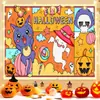 Tecido para fantasia de evento de Halloween, tecido para decoração de fundo de festa, tecido para pendurar para fotografia de lanterna de abóbora, tecido para pendurar de fundo com atmosfera de terror