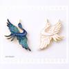 Fênix azul Hairpin material diy mão antiga noiva cocar hairpin Hanfu joias artesanato White Crane produtos semiacabados