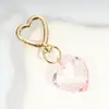 Personalidade Popular Transfronteiriça Doce Feminina Coração Forma Acrílico Cristal Bolsa Criativa Chaveiro Pingente