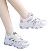 Summer Daddy Mesh Sapatos Respiráveis ins Sandálias de Bico Recortado para Mulheres Salto Médio Verão Novo Flat Thick Sole Wavy Sole