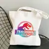 Bolsa de Lona Estampada Arco-Íris Professor Dia do Professor Bolsa de Ombro Estudante Moda Portátil Bolsa de Compras Comércio Exterior