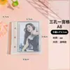 Páginas de Álbum de Cartas de Folha Solta para Bolsos de Cartões Pequenos Polaroid 3 polegadas, Páginas de Álbum de Armazenamento A4 A5 A6 A7 A8 com Formato de 4 Grades