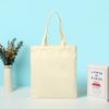 Bolsa de Lona Premium Sense Publicidade de Bem-Estar Público Sacola de Compras Acompanhamento Reunião Anual da Empresa Bolsa de Lona Branca Personalização