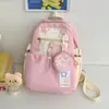 Mochila de estrella de cinco puntas Verano 2024, estilo lindo ins japonés, linda y esponjosa, para niñas jóvenes, fresca y versátil, adecuada para salidas