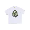 260g Marca de Moda Venta al por Mayor Transfronteriza Camiseta Pesada Bape Cabeza de Mono Tiburón