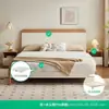 Cama de Panel Moderna y Sencilla Habitación de Alquiler para Apartamento Pequeño Dormitorio Principal Bed & Breakfast Segundo Dormitorio Adecuada para Cama de Personas Mayores Uso Doméstico Estilo Madera Maciza Cama Matrimonial