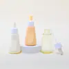 Botella dispensadora de plástico cónica portátil de 50 ml para aceites esenciales, Botella gotero Pet de alta transparencia con forma especial, Botella vacía para líquido de esencia