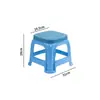Taburete de plástico engrosado silla de plástico para el hogar taburete de plástico para zapatos banco de plástico taburete alto para adultos apilable venta al por mayor