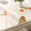 Mantel de Vidrio Blando para Mesa, Plato de Cristal Retro, Impermeable, Resistente al Aceite, Anti-quemaduras, Transparente de PVC sin Lavado, Nuevo Estilo Chino Protector de Mesa